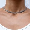 Eternos Acessórios - Colar Feminino Chocker Cobra aço inox 316L