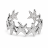 Eternos Acessórios - Anel Feminino Estrelinhas do Mar Regulável em Aço Inox 316L