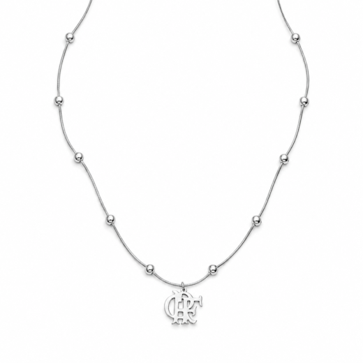 Colar Feminino Flamengo em Aço Inox 316L