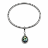 Eternos Acessórios - Bracelete Feminino Aço Inox 316L Liso Gota Abalone