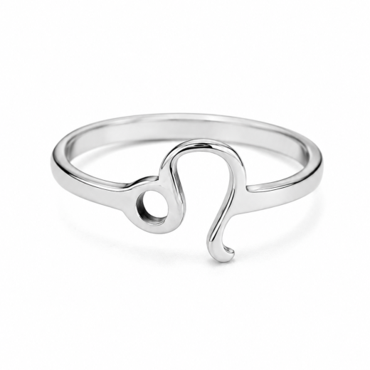 Anel Feminino Signo Leão em Aço Inox 316L
