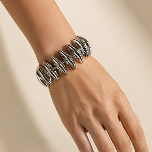 Pulseira Elos Marcantes em Aço Inox 316L