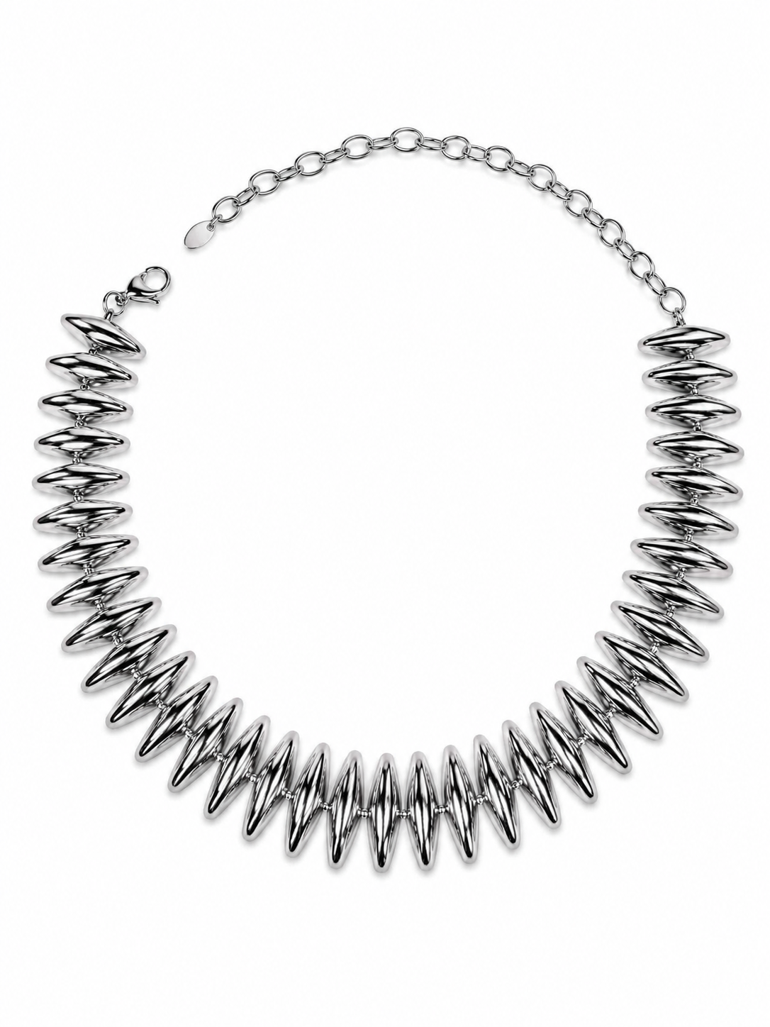 Eternos Acessórios - Colar Gargantilha Feminino Aço Inox Elos Marcantes Colar Gargantilha Feminino Aço Inox Elos Marcantes - Imagem 3