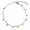 Eternos Acessórios - Pulseira Feminina Aço Inox 316L com Zircônias Coloridas Verão Eternos Acessórios - Pulseira Feminina Aço Inox 316L com Zircônias Coloridas Verão