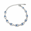 Eternos Acessórios - Pulseira Feminina Aço Inox 316L Olho Grego Claro Eternos Acessórios - Pulseira Feminina Aço Inox 316L Olho Grego Claro