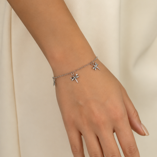 Pulseira Feminina Aço Inox 316L Libélula