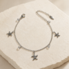Eternos Acessórios - Pulseira Feminina Aço Inox 316L Estrela Marinha e Zircônea Eternos Acessórios - Pulseira Feminina Aço Inox 316L Estrela Marinha e Zircônea