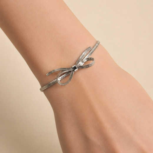 Pulseira Feminina Aço Inox 316L Laço