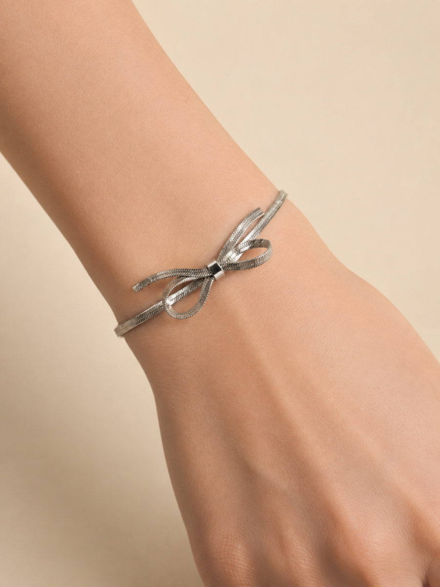 Eternos Acessórios - Pulseira Feminina Aço Inox 316L Laço Eternos Acessórios - Pulseira Feminina Aço Inox 316L Laço