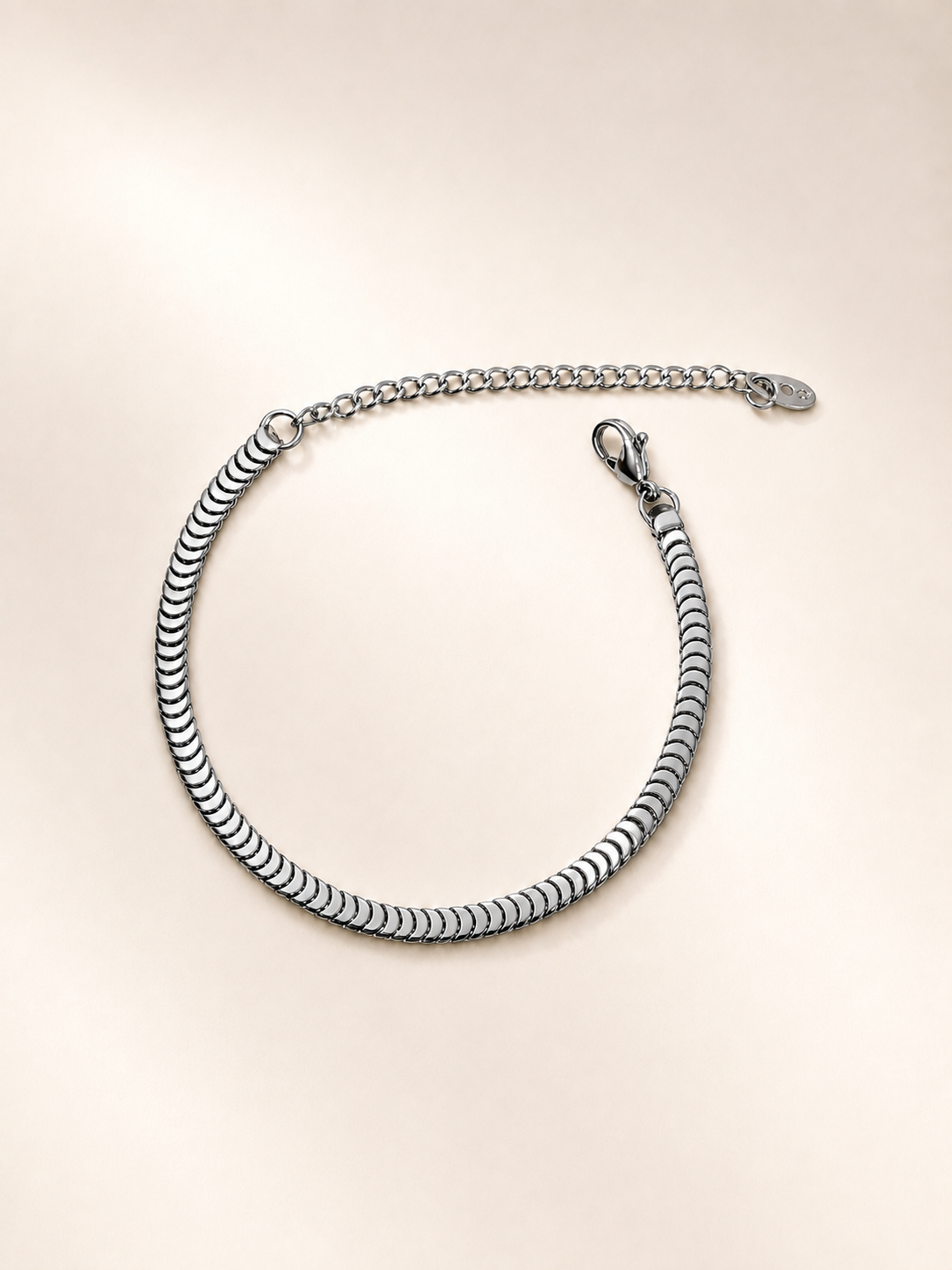 Eternos Acessórios - Pulseira Feminina Aço Inox 316L Escama Cobra Pulseira Feminina Aço Inox 316L Escama Cobra