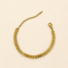 Eternos Acessórios - Pulseira Feminina Raminho Dourado em Aço Inox 316L