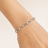 Eternos Acessórios - Pulseira Feminina Aço Inox 316L Corrente Pérola