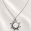 Eternos Acessórios - Colar Feminino Aço Inox 316L Sol Madri com Pérola