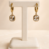 Eternos Acessórios - Brinco Feminino Argola com Zircônia Cristal Dourado