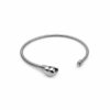 Eternos Acessórios - Pulseira Feminina Aço Inox 316L Corrente Berloque Fecho de Coração
