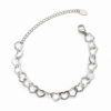 Eternos Acessórios - Pulseira Feminina Aço Inox 316L Corações Vazados Grande Eternos Acessórios - Pulseira Feminina Aço Inox 316L Corações Vazados Grande