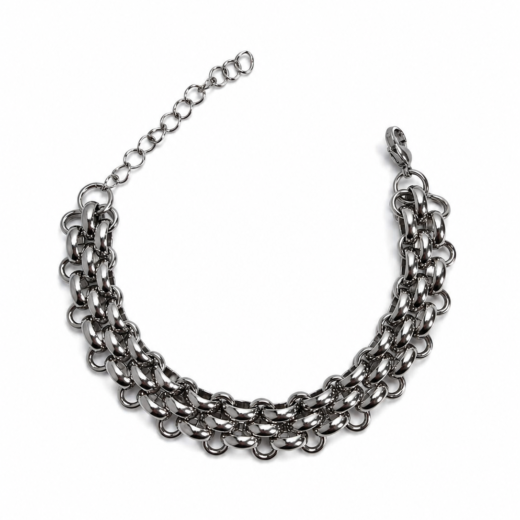 Pulseira Feminina Aço Inox 316L Elos Português