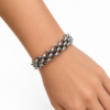 Eternos Acessórios - Pulseira Feminina Aço Inox 316L Elos Português
