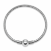 Eternos Acessórios - Pulseira Feminina Aço Inox 316L Corrente Fecho de Esfera