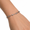 Eternos Acessórios - Pulseira Feminina Aço Inox 316L Estrelas Pequenas Lisa
