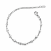 Eternos Acessórios - Pulseira Feminina Aço Inox 316L Estrelas Pequenas Lisa