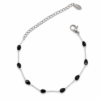 Eternos Acessórios - Pulseira Feminina Aço Inox 316L Cristais Preto Fino Eternos Acessórios - Pulseira Feminina Aço Inox 316L Cristais Preto Fino