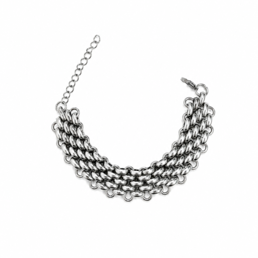 Pulseira Feminina Aço Inox 316L Corrente Elos Português Luxo