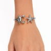 Eternos Acessórios - Bracelete Feminino Aço Inox 316L Carangueijo e Estrela