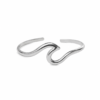 Eternos Acessórios - Bracelete Feminino Aço Inox 316L Onda Ajustável