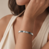 Eternos Acessórios - Bracelete Feminino Aço Inox 316L Mix Do Mar Fina