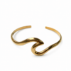 Eternos Acessórios - Bracelete Feminino Onda Dourado Ajustável em Aço Inox 316L Eternos Acessórios - Bracelete Feminino Onda Dourado Ajustável em Aço Inox 316L