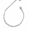 Eternos Acessórios - Pulseira Feminina Aço Inox 316L Corrente Pérola