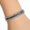 Eternos Acessórios - Pulseira Feminina Aço Inox 316L Corrente Zircônea Cravejada