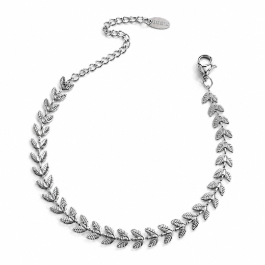 Pulseira Feminina Aço Inox 316L Corrente Raminho
