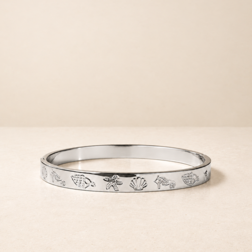 Bracelete Feminino Aço Inox 316L Mix Do Mar Fina
