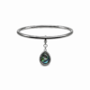 Eternos Acessórios - Bracelete Feminino Aço Inox 316L Liso Gota Abalone
