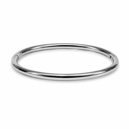 Bracelete Feminino Aço Inox 316L Fino Liso