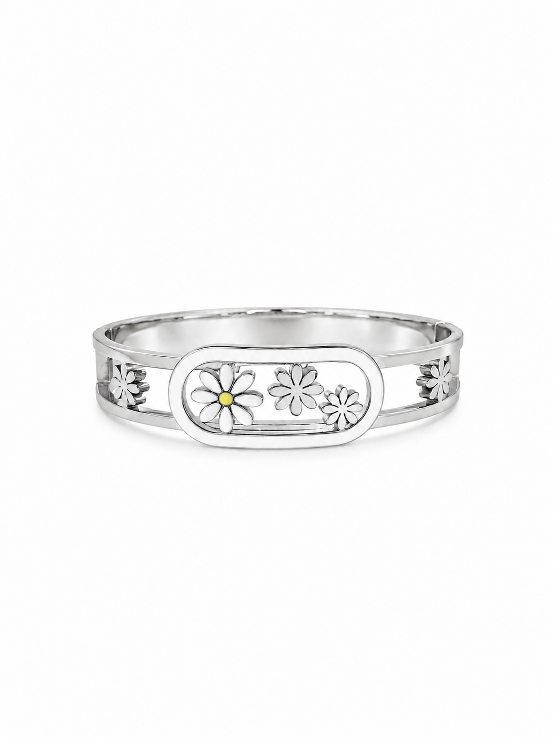 Eternos Acessórios - Bracelete Feminino Aço Inox 316L Margarida Bracelete Feminino Aço Inox 316L Margarida