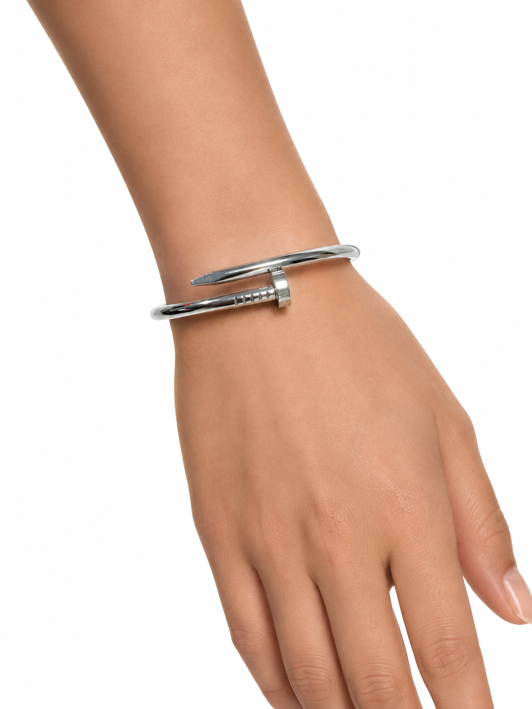 Eternos Acessórios - Bracelete Feminino Aço Inox 316L Prego Regulável Bracelete Feminino Aço Inox 316L Prego Regulável - Imagem 2