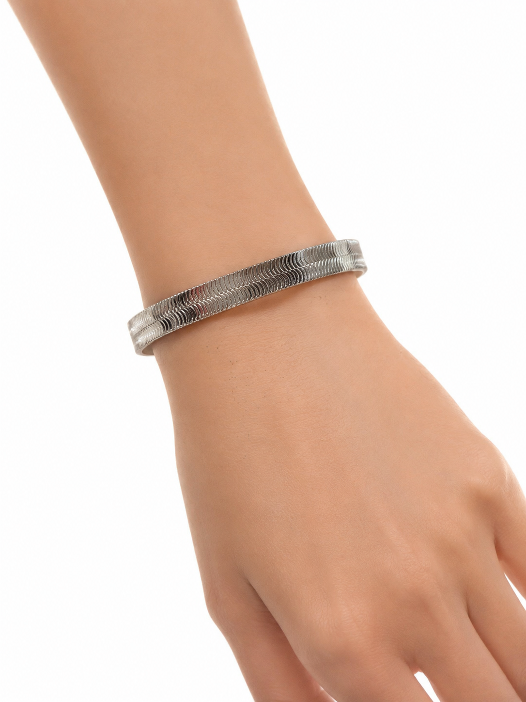 Eternos Acessórios - Bracelete Feminino Aço Inox 316L Cobra Bracelete Feminino Aço Inox 316L Cobra - Imagem 2