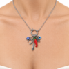 Eternos Acessórios - Colar Feminino Aço Inoxidável 316L Sorte Proteção Olho Grego Eternos Acessórios - Colar Feminino Aço Inoxidável 316L Sorte Proteção Olho Grego