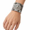 Eternos Acessórios - Bracelete Feminino Aço Inoxidável 316L Luxo Sol Regulável