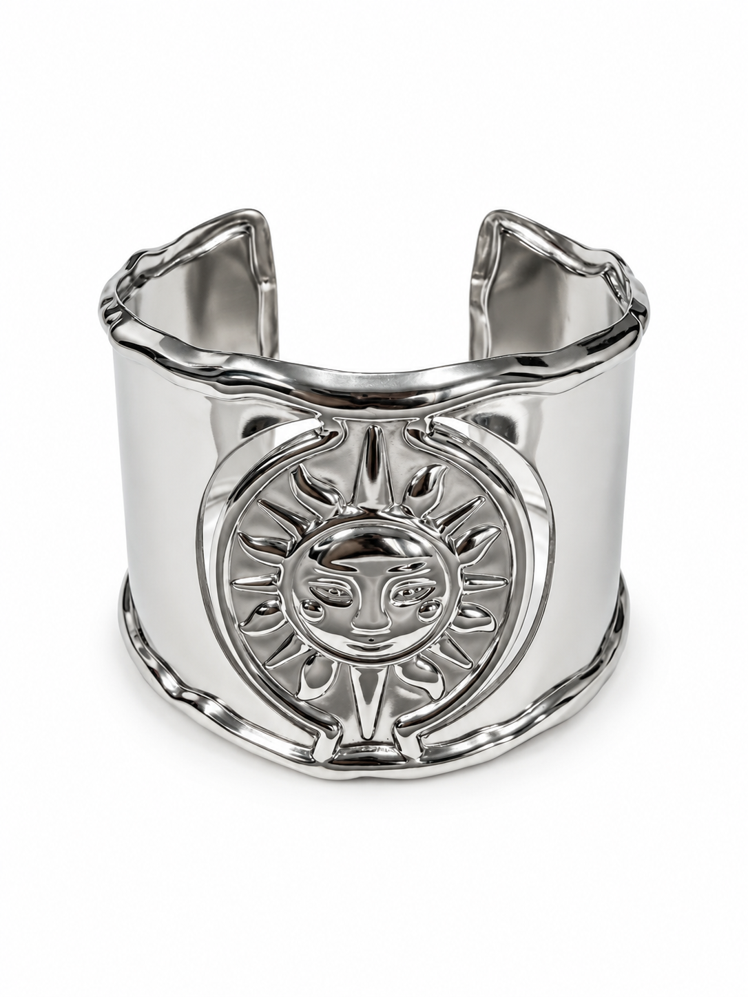 Eternos Acessórios - Bracelete Feminino Aço Inoxidável 316L Luxo Sol Regulável