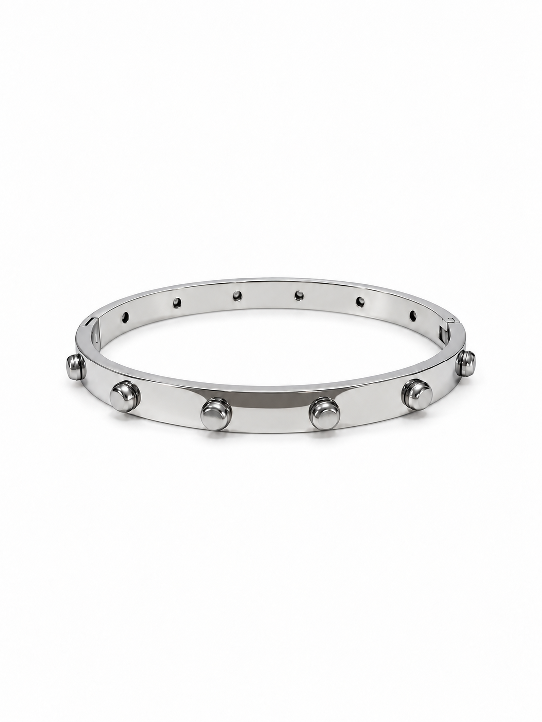 Eternos Acessórios - Bracelete Feminino Aço Inoxidável 316L Spike Liso