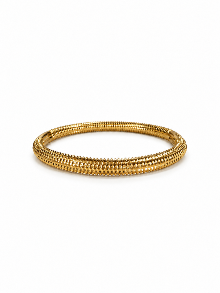 Eternos Acessórios - Bracelete Feminino Aço Inox Dourado 316L Espinho Eternos Acessórios - Bracelete Feminino Aço Inox Dourado 316L Espinho