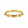 Eternos Acessórios - Bracelete Feminino Aço Inoxidável 316L Dourado Spike Eternos Acessórios - Bracelete Feminino Aço Inoxidável 316L Dourado Spike