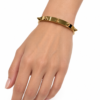 Eternos Acessórios - Bracelete Feminino Aço Inoxidável 316L Dourado Spike Eternos Acessórios - Bracelete Feminino Aço Inoxidável 316L Dourado Spike