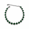 Eternos Acessórios - Pulseira Feminina Aço Inox 316L Zircônea Verde Esmeralda Regulável Eternos Acessórios - Pulseira Feminina Aço Inox 316L Zircônea Verde Esmeralda Regulável