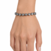 Eternos Acessórios - Pulseira Feminina Aço Inox 316L Zircônea Cristal Regulável Eternos Acessórios - Pulseira Feminina Aço Inox 316L Zircônea Cristal Regulável