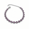 Eternos Acessórios - Pulseira Feminina Aço Inox 316L Zircônia Rosa Claro Regulável